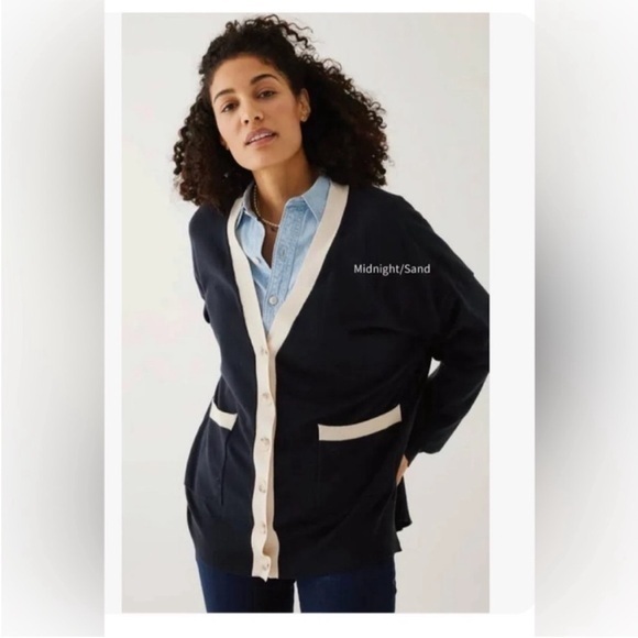 MERSEA Sweaters - MERSEA The Anywhere Navy Cardigan One Size NWT